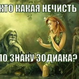 Кто какая Нечисть по знаку Зодиака?